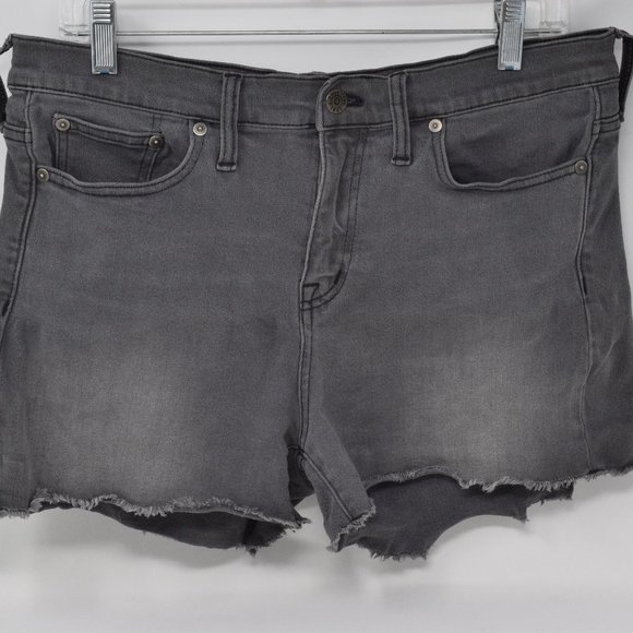Madewell Denim Boy Shorts Black Gray Women 30 C1733 Comfy Neutral Boho Casual - Picture 14 of 14